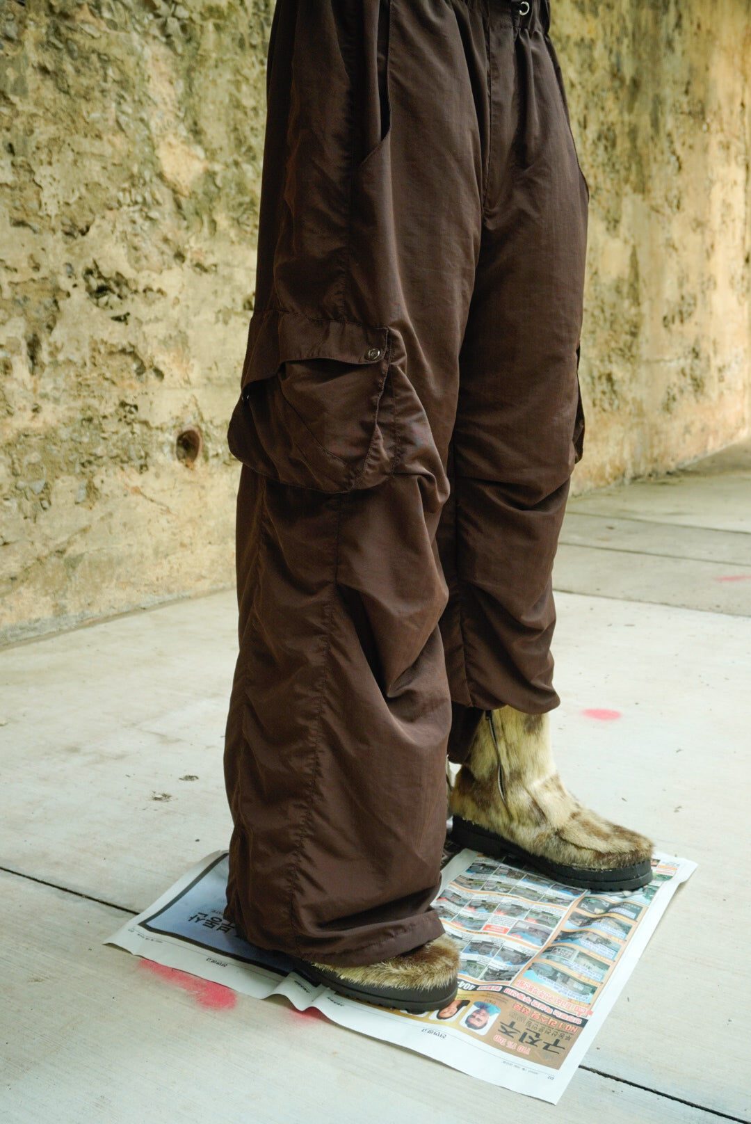 Nimbus parachute pants (Brown)